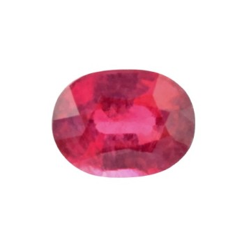 RED PINKISH RUBY OVAL